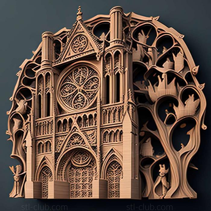 3D model notre dame (STL)